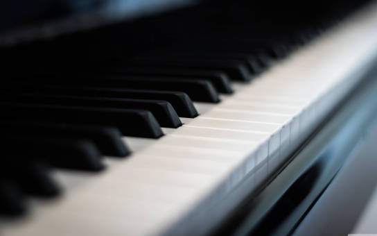 piano lähikuvassa